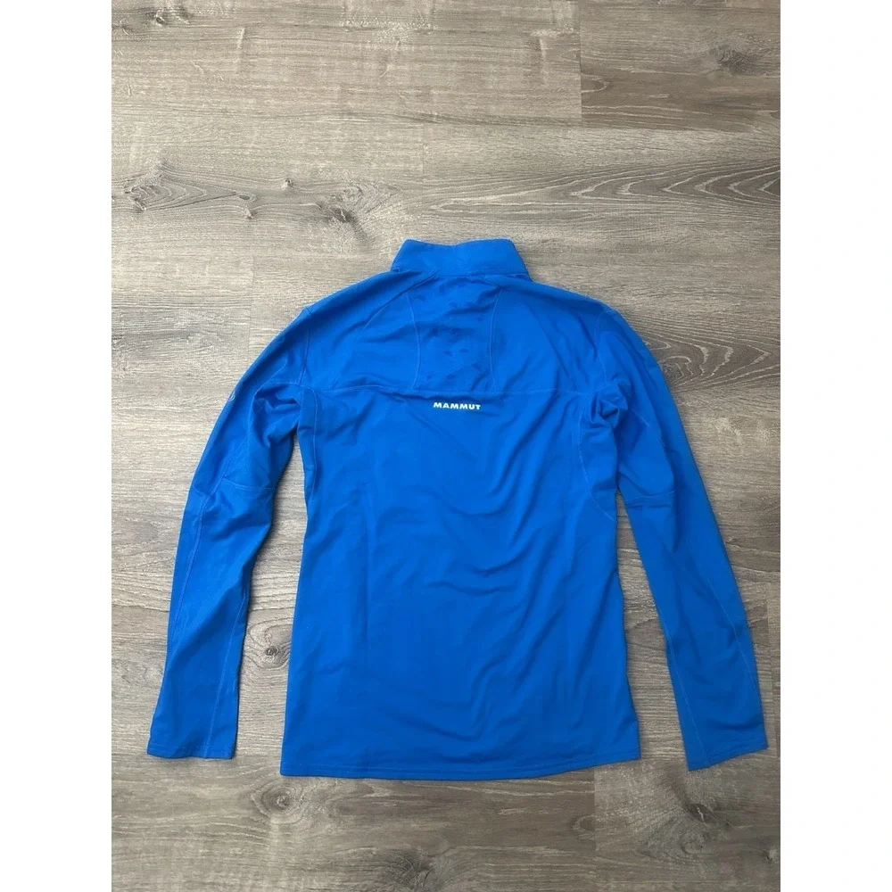Mammut MTR 141 Thermo Long Sleeve Zip Men's Small Blue Quarter Zip